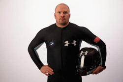 retinalfructose:  giantsorcowboys:  The Thing! Rounding Out The Fantastic Four Headed To Sochi Is Steve Holcomb. Trap That Adorable Chubby Bear in Lycra, Baby!  Breathtaking! 