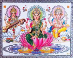 hinducosmos:  Lakshmi Ganesha Saraswati (via