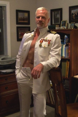 macho-faggot:  unclelucas:  topmature:  http://topmature.tumblr.com/  Captain, my Captain!  Well, the Village People didn’t write a song about the Army.