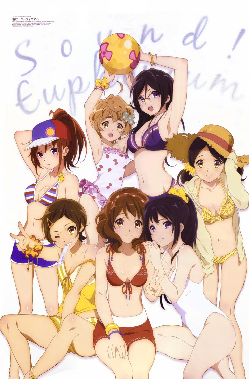 skynohoshi: Hibike! Euphoniumofficial (magazine) illustrations of July 2015