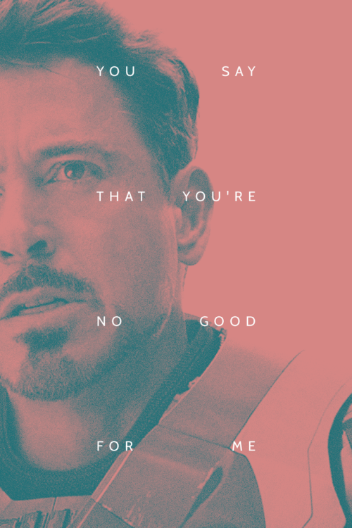 I like the sad eyes, bad guys— mouth full of white lies ( for @darktonystark )