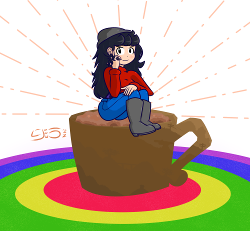 gabe495art:Pot o’ Cammie / Cup o’ Cammie Reach the end of the rainbow,Tell me what you see,A leprech