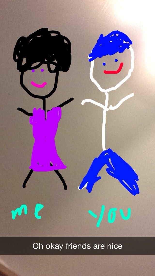 Me and my blue haired friend Trey. He is in a band