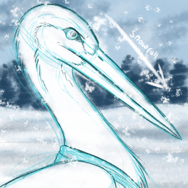“Bec-De-Gaz Icon”Icon commission :) Love this character! ❤️ #my art#stork#snow#blizzard#white stork#bird#birds#animal#animals#nature#wildlife#character#oc#animation#digital art#Digital Media#Digital Illustration