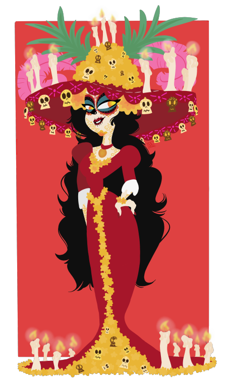 The finished la muerte.