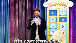 camillesaroyan:  Amy and I have never played charades. Yeah, this is our first time