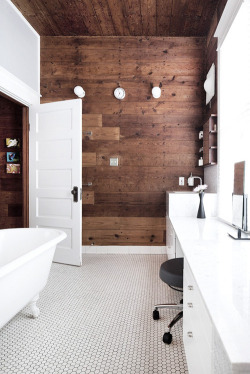 Sacred Oasis Modern Minimal Wash Room With A Classic Claw Foot Tub, And A Beautiful