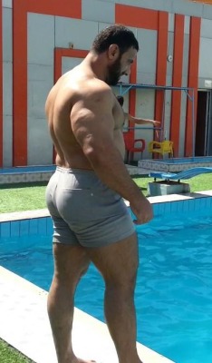 male-pulchritude:  That is a big backside. 