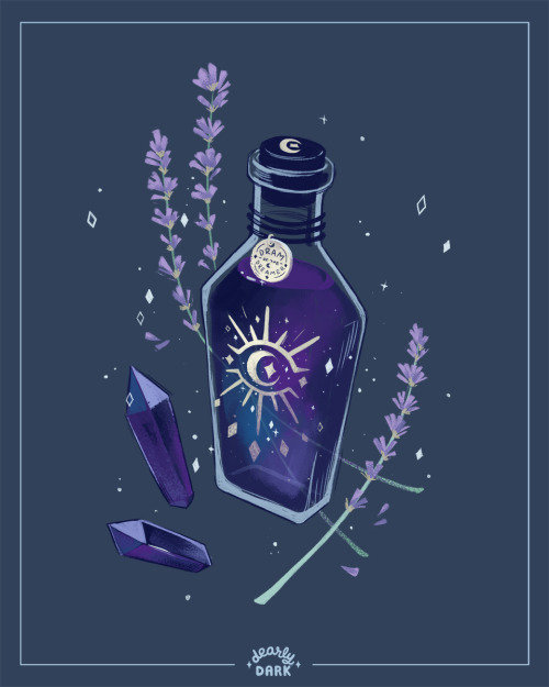 ✨ ✨⁣⁣&mdash;⁣⁣Essence of lavender and amethyst. I think I want to live my life as a creepy old a