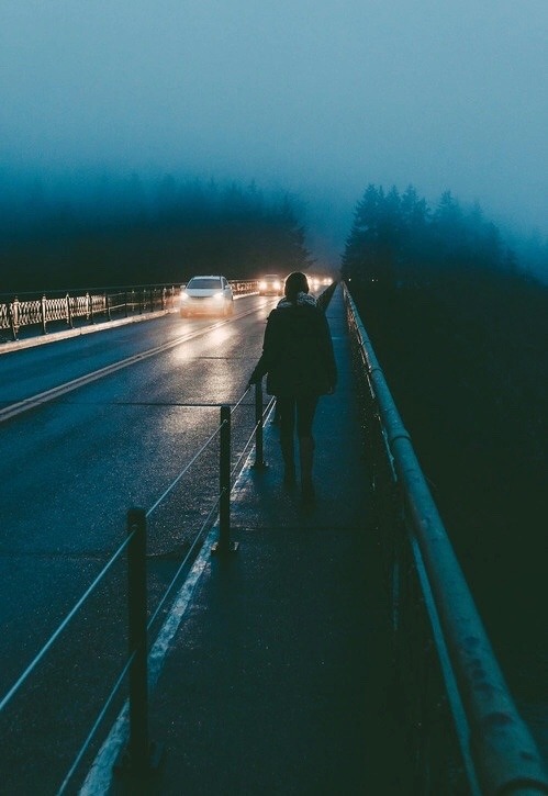 Image via We Heart It weheartit.com/s/fG33Qdop #dark #girl #road #sad #walking #alome
