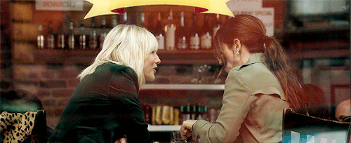 lesbianheistmovie:“Oh honey, is this a proposal?”“Baby, I don’t have a diamond yet.”