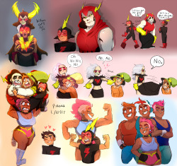 qtarts:And my bi-yearly woy obsession has been satiated.  Enjoy some sloppy color practice with some woy human su stuff!
