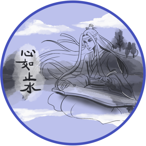 Day 2: Tranquil“Heart still as water”and the next line should be “hair flow as river” 心如止水下梁该是发如流水