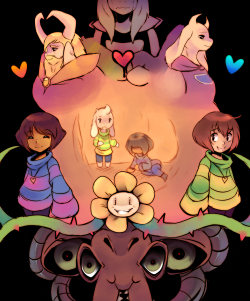 raidraws:  Merry Christmas Undertale Fans!I slaved over this for 3 days. and it’s finally done! I drew every undertale character (excluding Asriel’s 2nd final boss form, Undyne the Undying, and Mettaton NEO )Had to cut it into 10 different parts