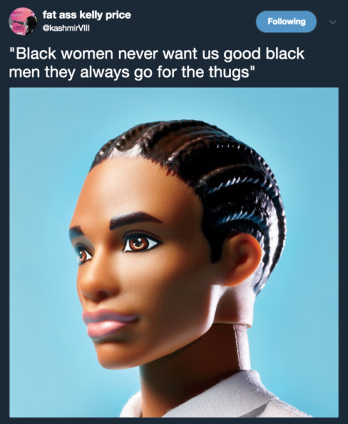 futureblackpolitician: tashabilities: pussypoppinlikepopcorn:lagonegirl:Ken Dolls WildinOmfg