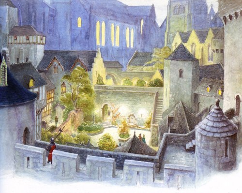 mun-sal-vache:Merlin Dreams, illustrated by Alan Lee.