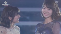 akb48girldaisuki:  Watanabe Mayuharassing Yukirin till the end