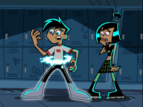 Danny PhantomSeason 1Episode 1Mystery MeatDanny protecting Sam from the Lunch Lady &ndash; reque