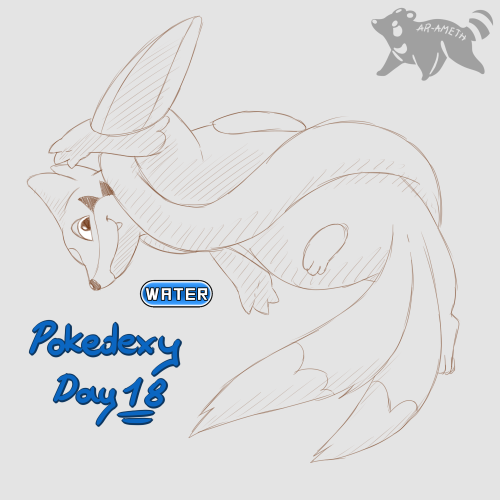 #POKEDDEXY Day 18: Favorite Water typeFloatzel