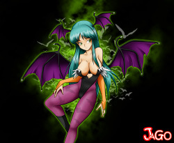 fandoms-females:morrigan_color_by_jago81co (  TMG # 3 - Bats in my BEDROOM ! )  ;9