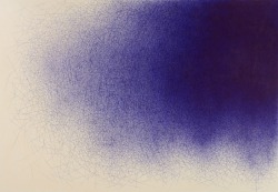 lehroi:  BL-1402, 2014.Ballpoint pen on canvas, 88 x 118 inches (223.5 x 299.7 cm).Il Lee 