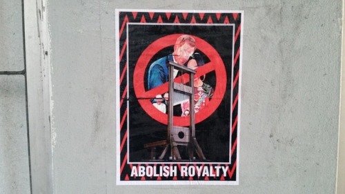 Anti-monarchy poster in London