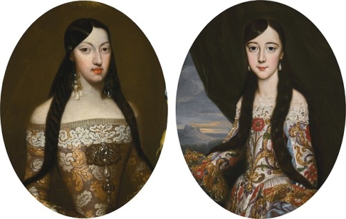 Portrait of the daughters Philippe Duke of Orleans; Marie Louise d’Orléans. Queen of Spain and Anne 