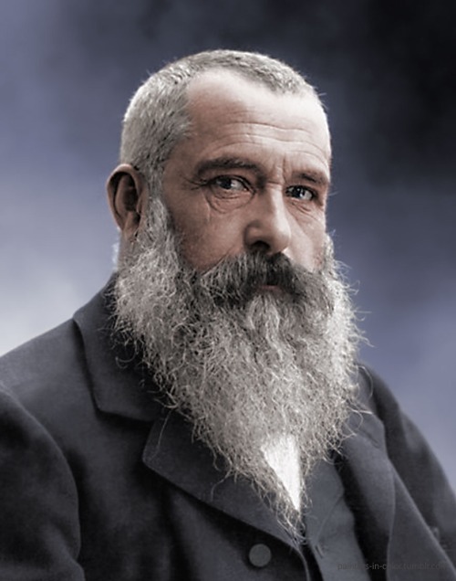 kinky-beards:  painters-in-color:  Colorized photo of french impressionist painter Claude-Oscar Mone