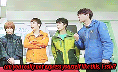 chandoo:  myungsoo doesn’t talk because he doesn’t need to? 