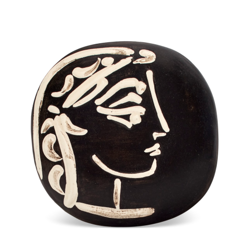 Pablo Picasso, ‘Profile of Jacqueline’ (A.R. 385).White earthenware ceramic plaque 