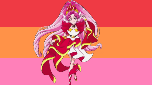 Towa Akagi / Cure Scarlet from Pretty Cure needs a kiss! Requested by Anonymous
