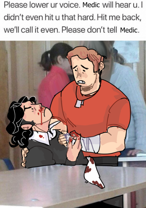 allnfe:top 10 epic photos caught before disasterstress redraw of this meme. scout and adelheid have 