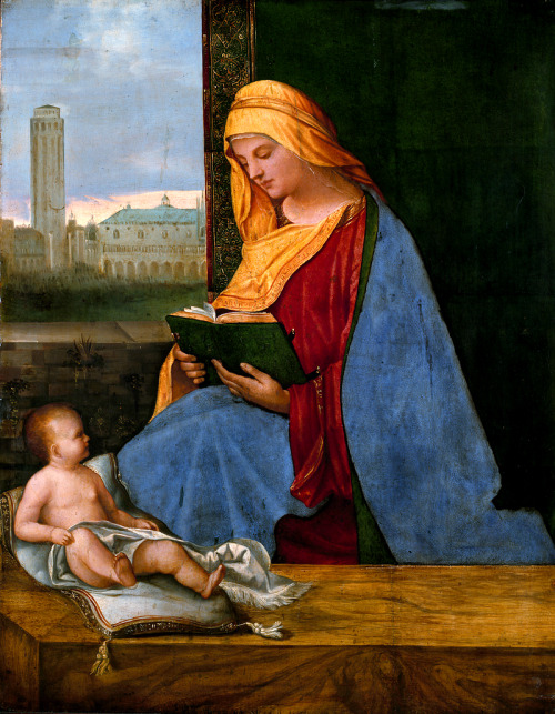 koredzas:Circle of Giorgione - The Virgin and Child with a View of Venice. The Tallard Madonna. 1500