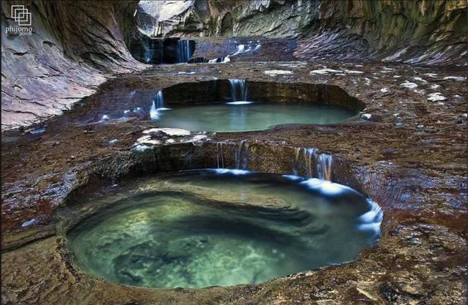 idril-fay: sixpenceee:  The Subway in Zion National Park. It contains a series of