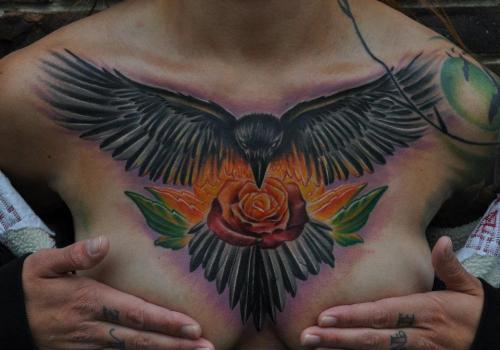 this looks so much better than rihannas tattoo under her tits