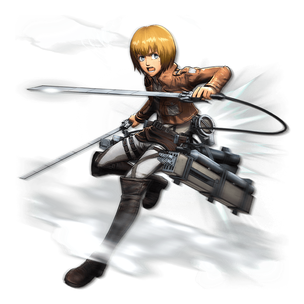 The standard and DLC costumes for Armin in the KOEI TECMO Shingeki no Kyojin Playstation