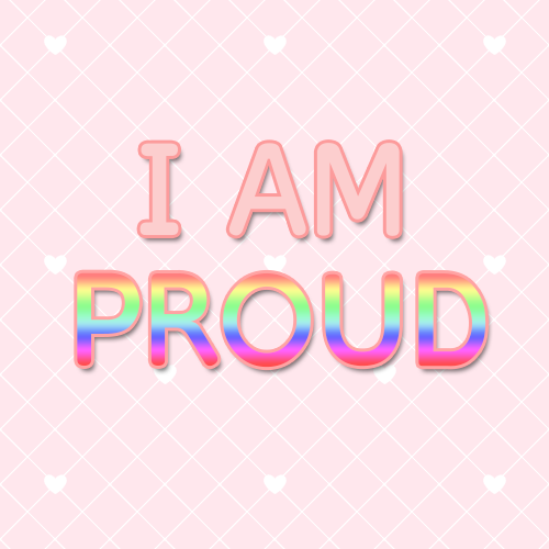 pinktsun: more pride month positivity! ^^background credit: @pinkpastelspider (don’t remove th