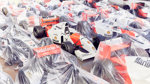 “Heaven”McLaren’s secret warehouseUp on the mezzanine level the most significant F1 cars are s