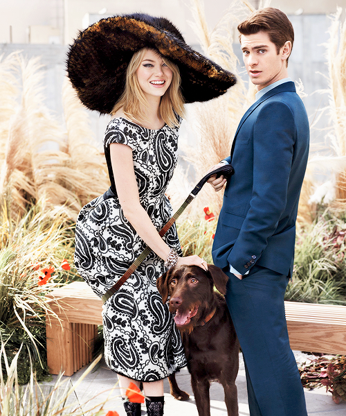 Porn Pics emstonesdaily:  Emma Stone and Andrew Garfield