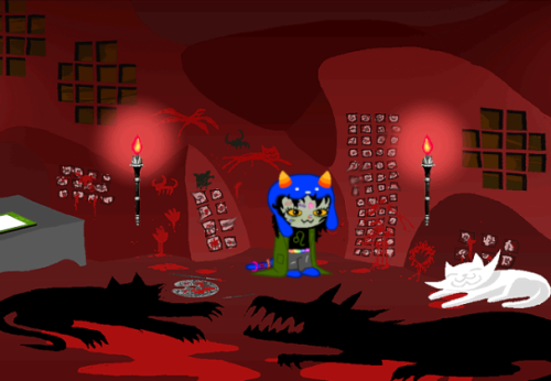 :33 < A Panel Edit Fur Where Nepeta L Pounces On Equius With The Sugar Cubes Everywhere (I Cat Find It