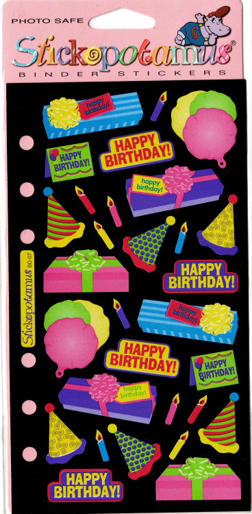 2000s Happy Birthday Stickers by Stickopotamusfollow @stickerarchives for more