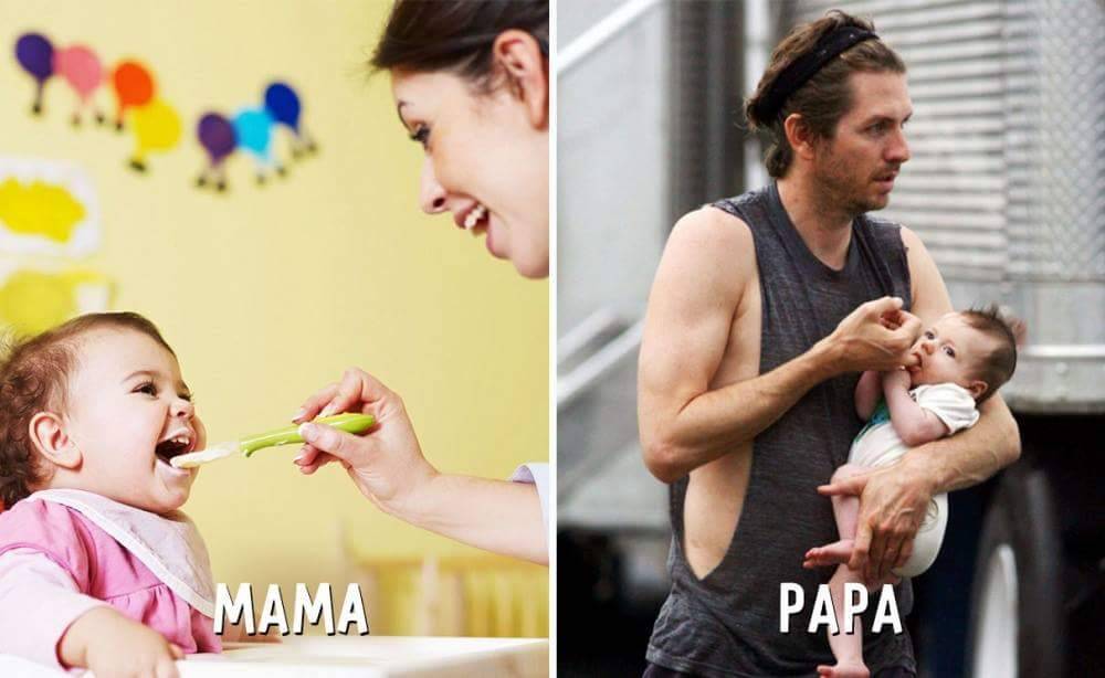 k-rlol:  Con mamá / con papá 