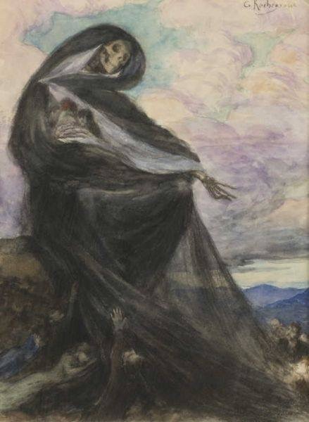 starxgoddess:  Georges Antoine Rochegrosse (1859-1938), La mort (Death)