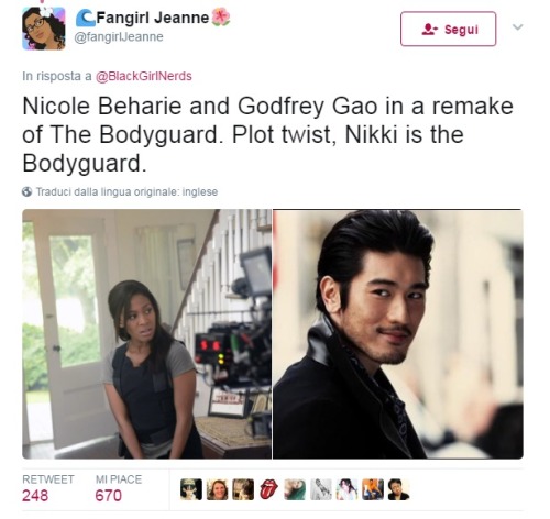 youwerenevermine:I’ve been thinking about “The Bodyguard” remake with Nicole Beharie & Godfrey G