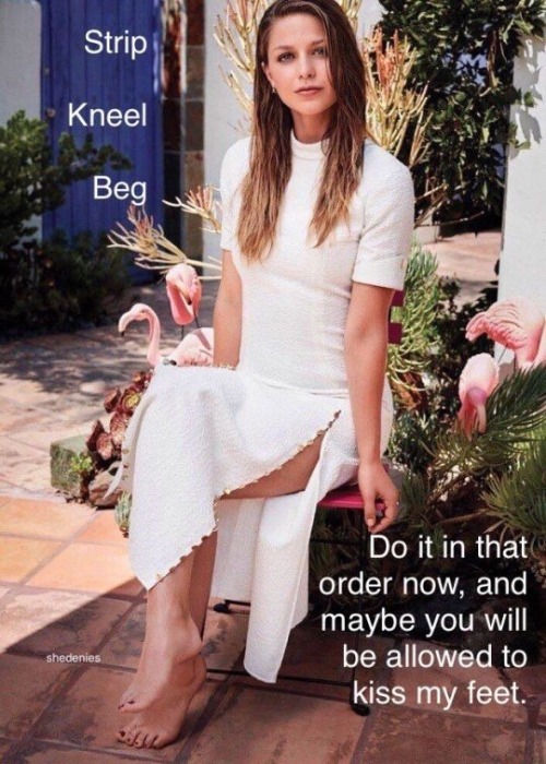 mygoddesswife:Please may I kiss your feet?!