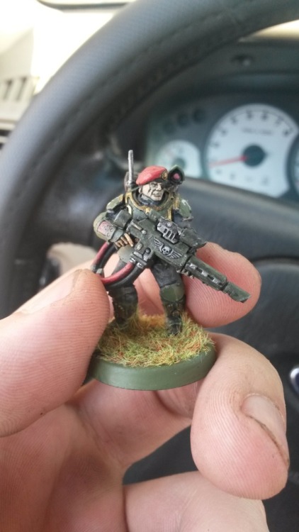 A Scion model I painted a long time ago. He represents a member of the 75th Elite Infantry Regiment 