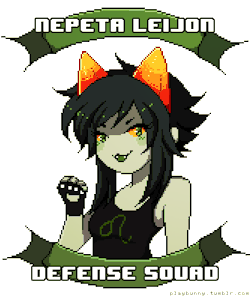 Playbunny:  I Made A Nepeta Leijon Defense Squad Pixel Because She Is Very Important