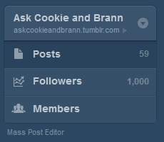 askcookieandbrann:  Thank you guys :D  XDDDD OMG! &gt;W&lt;