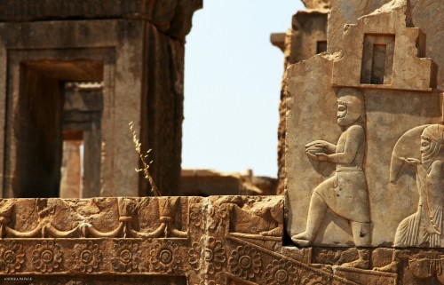 theancientwayoflife:Persepolis, historical details by Andrea Papale via Flickr.