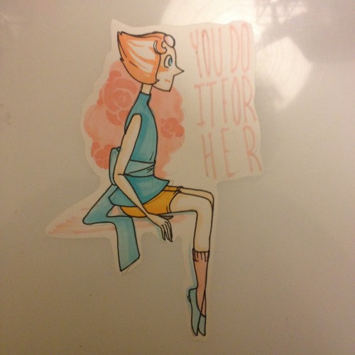 sweet-patardis-pie:  I did a tiny pearl doodle. 